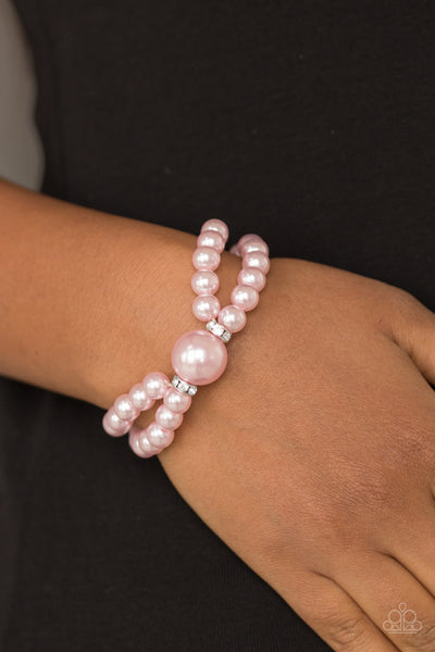 Paparazzi Romantic Redux - Pink Pearl Bracelet