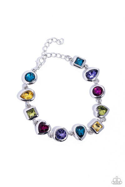 Paparazzi Abstract Admirer Choker Necklace and Actively Abstract Multi Bracelet Set