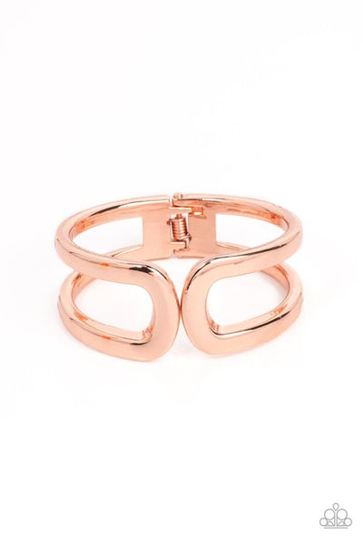 Paparazzi Industrial Empress - Copper Hinged Bracelet