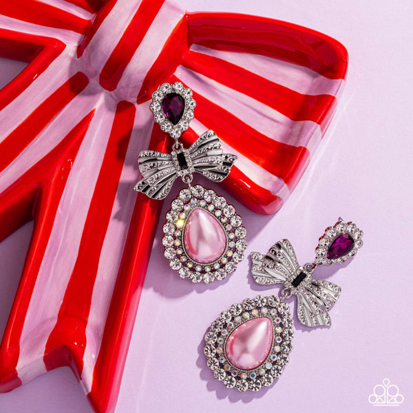 Paparazzi Paparazzi Alluring Aesthetic - Multi Pink Pearl Earrings