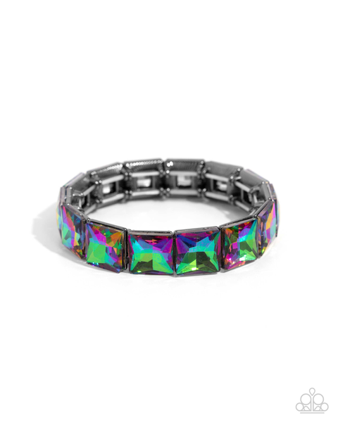 Paparazzi Upscale Funk - Multi Oil Spill Bracelet
