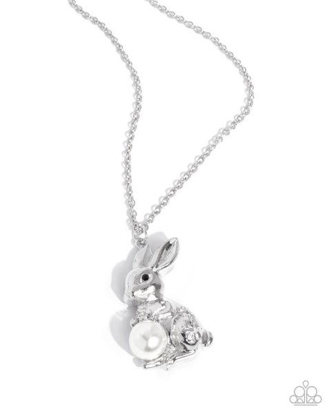 Paparazzi Easter Bunny - White Necklace