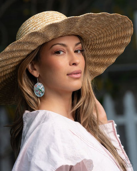 Paparazzi Hummingbird Haven Multi Earrings and Hummingbird Hope Blue Ring Set