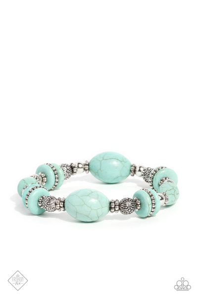 Paparazzi Changing Cleopatra - Blue Bracelet