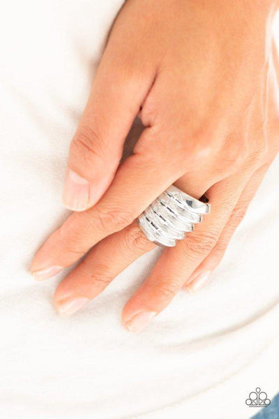 Paparazzi Hit ‘Em Where It Hurts Silver Ring