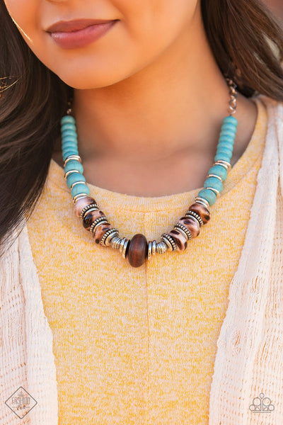 Paparazzi Desert Tranquility Blue Necklace