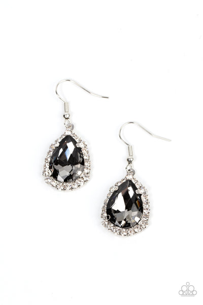 Paparazzi Bippity Boppity BOOM! - Silver Earrings