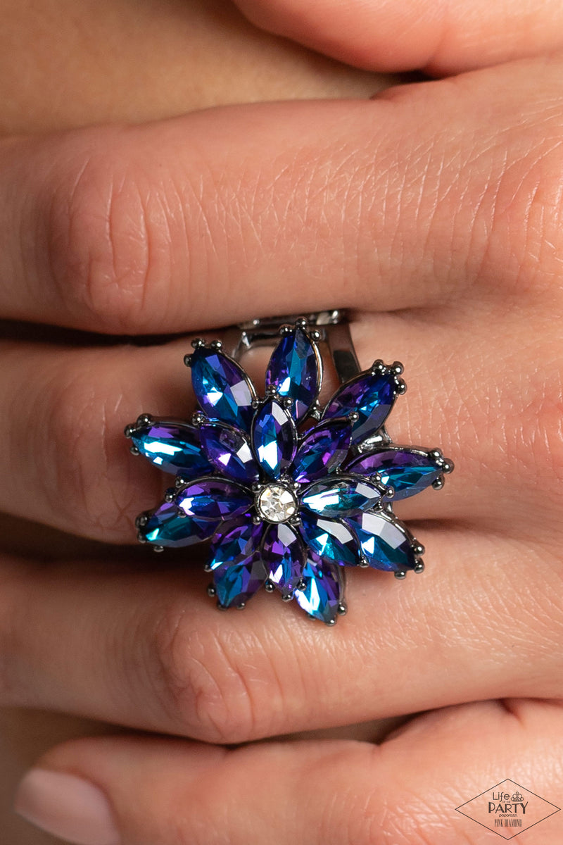 Paparazzi Am I GLEAMing? Multi Iridescent Ring and Razzle