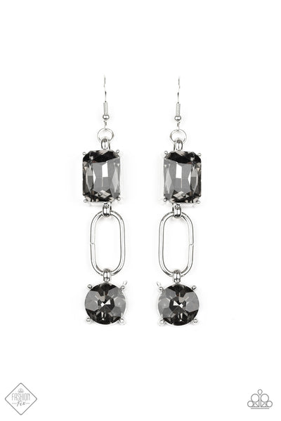 Paparazzi Shameless Sparkle Silver Earrings