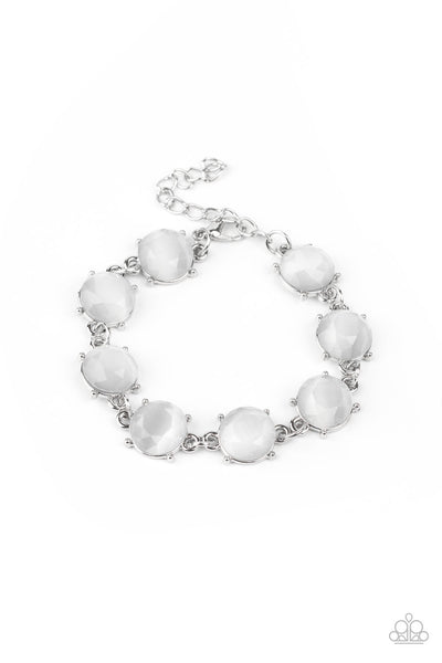 Paparazzi Ms. GLOW-It-All - White Bracelet