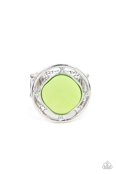 Paparazzi Encompassing Pearlescence Green Ring