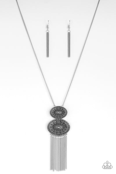 Paparazzi Sun Goddess - Silver  Necklace