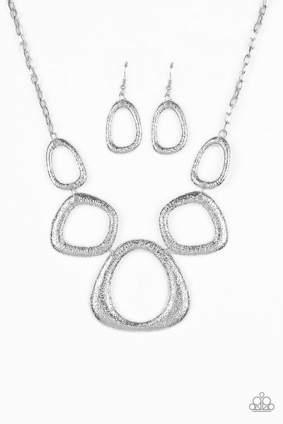 Paparazzi Backstreet Bandit Silver Necklace