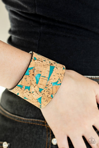 Paparazzi Cork Congo - Blue Bracelet