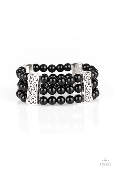 Paparazzi Ritzy Ritz - Black Bracelet