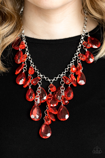 Paparazzi Irresistible Iridescence - Red Necklace