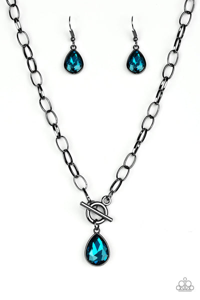 Paparazzi So Sorority - Blue Necklace