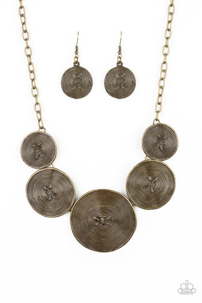 Paparazzi Deserves A Medal - Brass Necklace