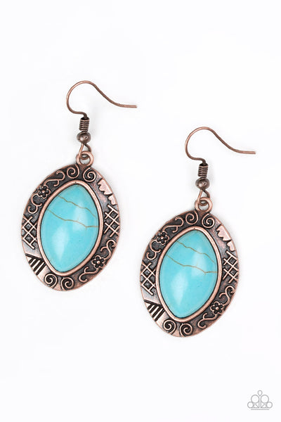 Paparazzi Aztec Horizons Copper Earrings