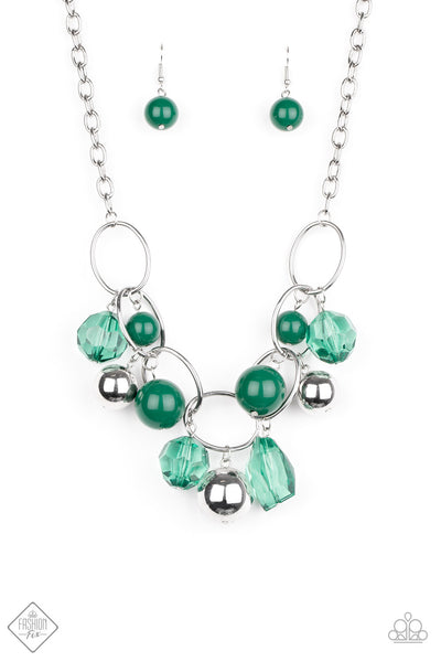 Paparazzi Cosmic Getaway - Green Necklace