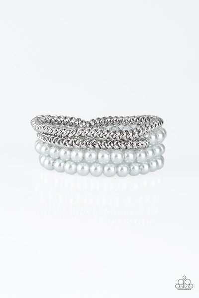 Paparazzi Industrial Incognito - Silver Bracelet