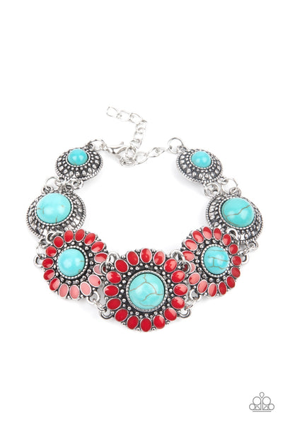 Paparazzi Bodaciously Badlands Red Bracelet