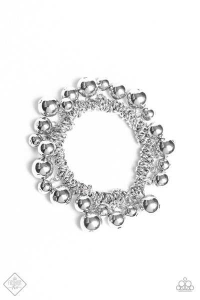 Paparazzi Ballroom Baller silver Bracelet