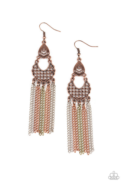 Paparazzi Insane Chain - Multi Earrings