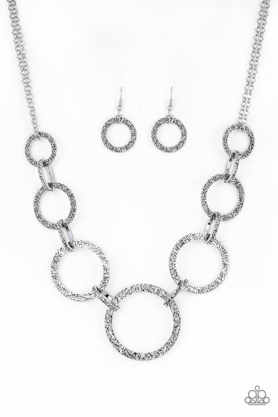 Paparazzi City Circus - Silver Necklace