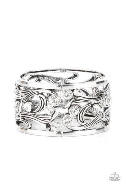 Paparazzi Garden Masquerade White Bracelet