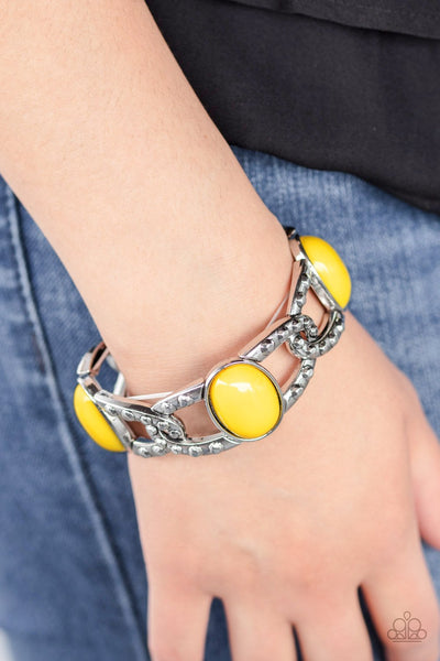 Paparazzi Dreamy Gleam - Yellow Bracelet