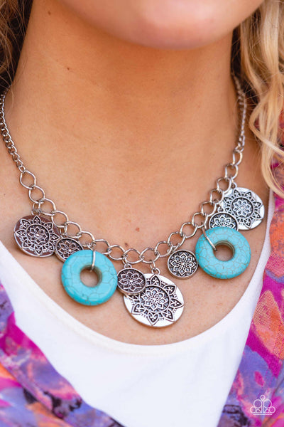 PAPARAZZI Western Zen - Blue Necklace