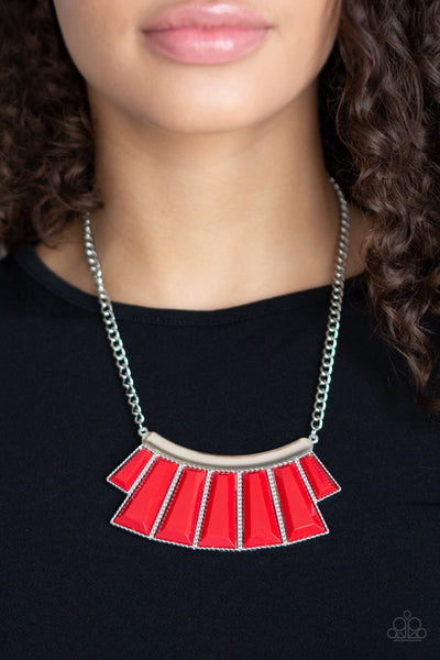 Paparazzi Glamour Goddess - Red Necklace
