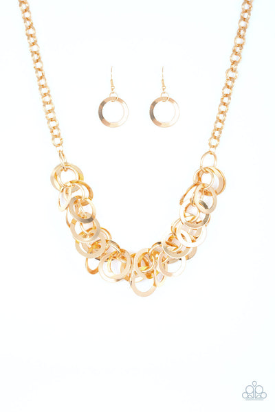Paparazzi Ringing In The Bling -Gold Necklace
