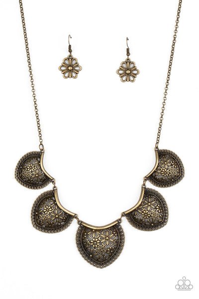 Paparazzi Garden Pixie - Brass Necklace