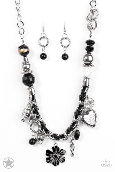 Paparazzi Charmed, I Am Sure - blockbuster Black Necklace