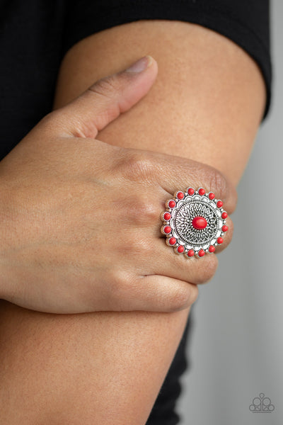Paparazzi Mesa Mandala - Red Ring