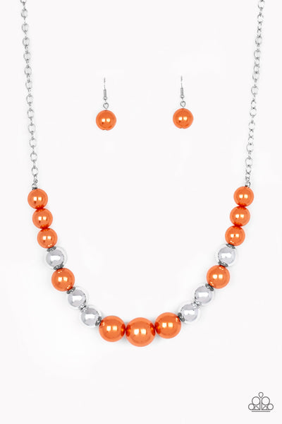 Paparazzi Take Note - Orange Necklace