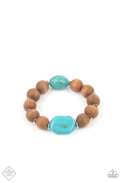 Paparazzi Abundantly Artisan- Blue Bracelet
