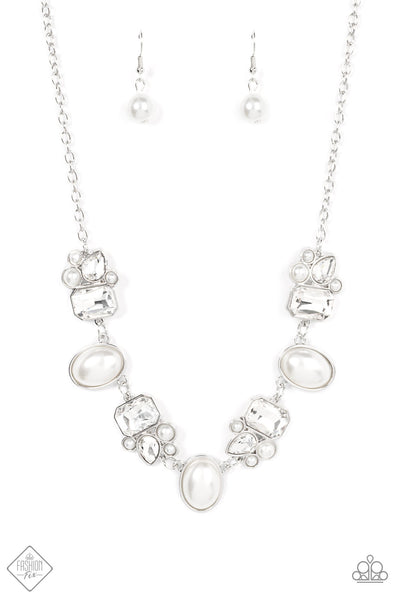 Paparazzi Sensational Showstopper White Pearl Necklace