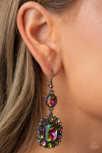 Paparazzi Capriciously Cosmopolitan - Multi Oil Spill Earrings