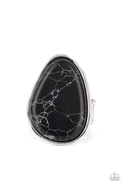 Paparazzi Marble Mecca Black Ring
