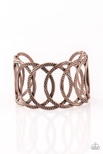 Paparazzi Circa de Contender - Copper Bracelet