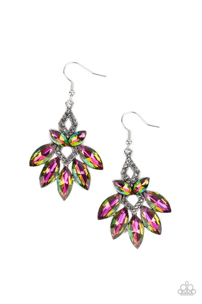 Paparazzi Galaxy Grandeur Multi Oil Spill Earrings