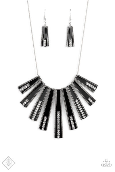 Paparazzi FAN-tastically Deco Black Necklace