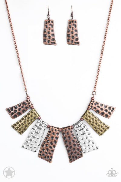 Paparazzi A Fan of the Tribe Blockbuster Necklace