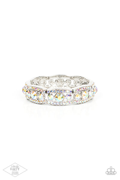 Paparazzi Easy On The ICE - Multi  Iridescent Bracelet