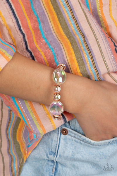 Paparazzi Iridescent Illusions - Copper Bracelet