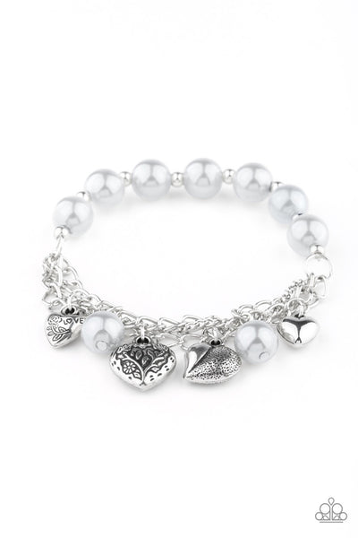 Paparazzi More Amour - Silver Bracelet