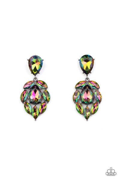 Paparazzi Galactic Go-Getter Oil Spill Multi Earrings